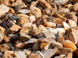 Bullrock. Used for drainage and decorative rock beds instead of flower beds.
