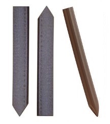 Brown and Dark Brown Plastic Stakes